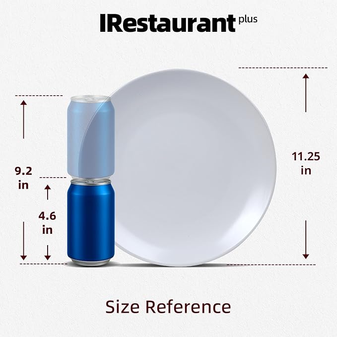 Commercial-Grade Stoneware Coupe Plates