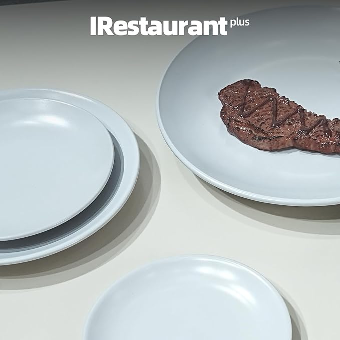 Commercial-Grade Stoneware Coupe Plates