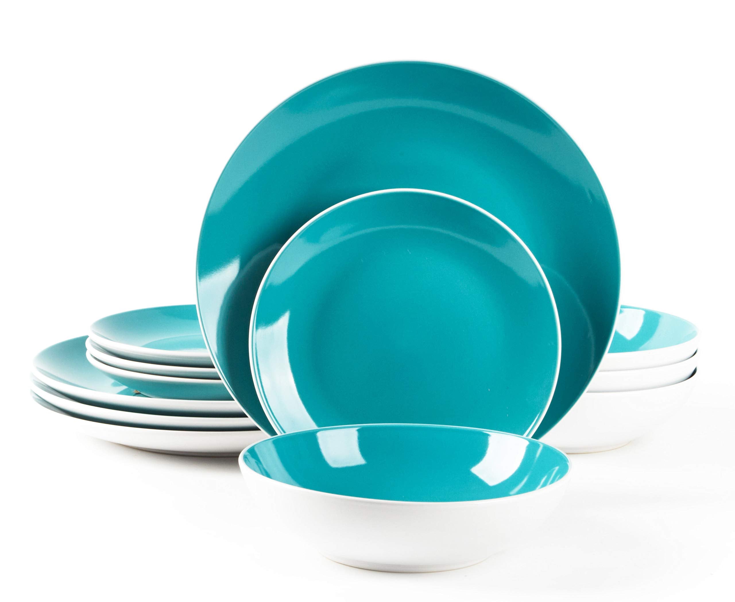 Stoneware Coupe Shape Dinnerware Set