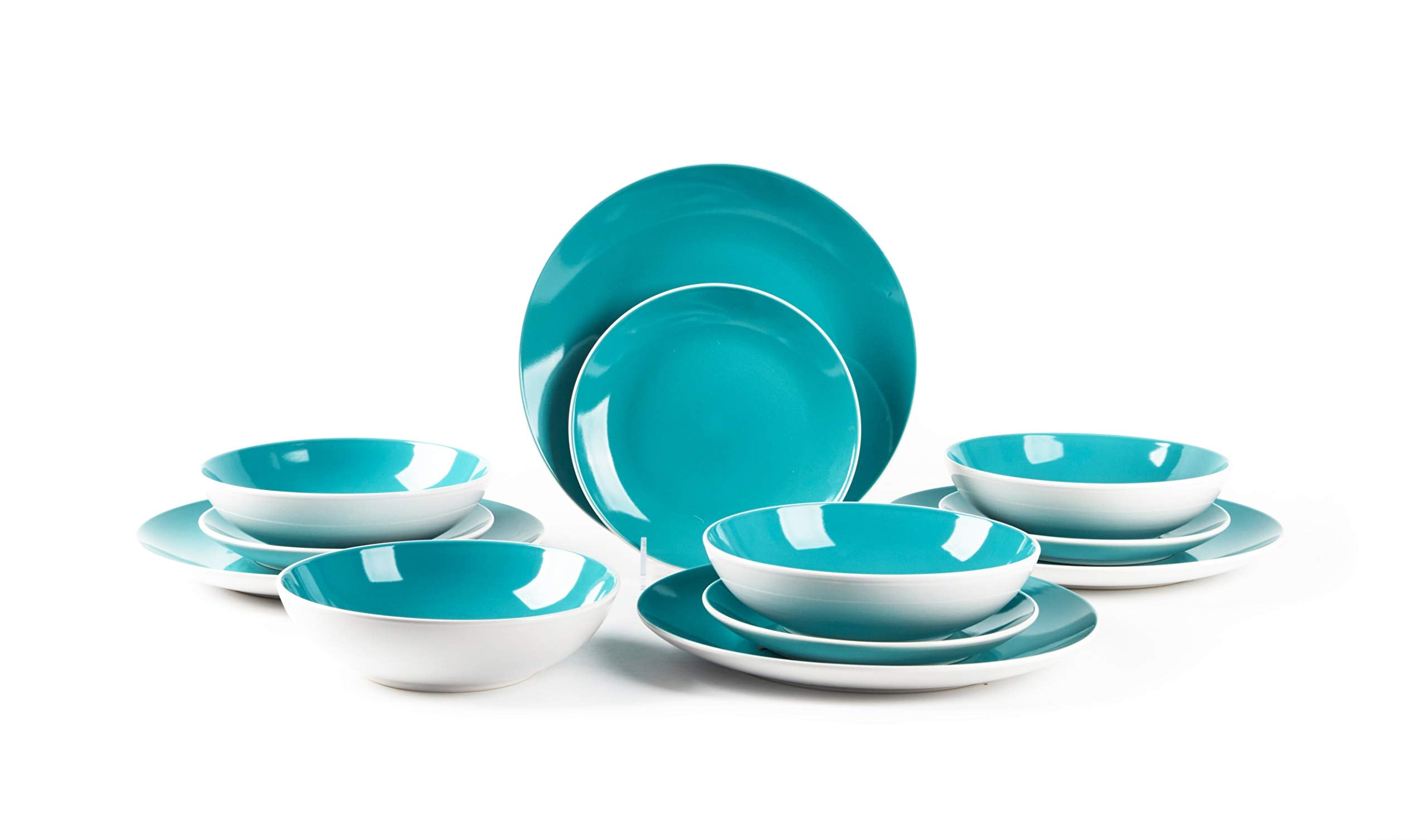 Stoneware Coupe Shape Dinnerware Set