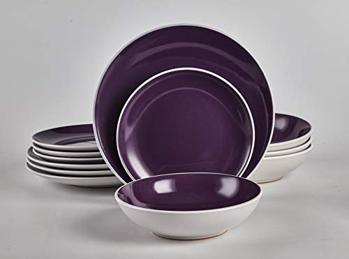 Stoneware Coupe Shape Dinnerware Set