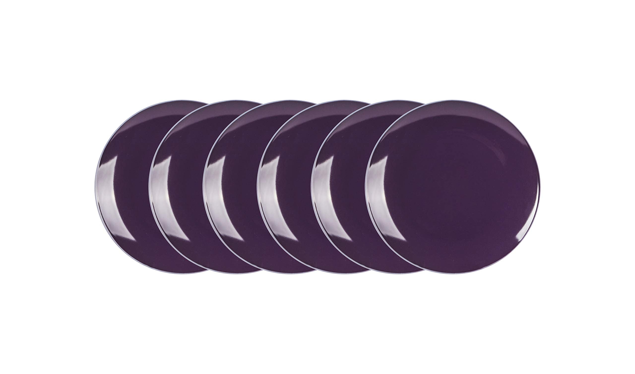 Stoneware Coupe Shape Plate Set
