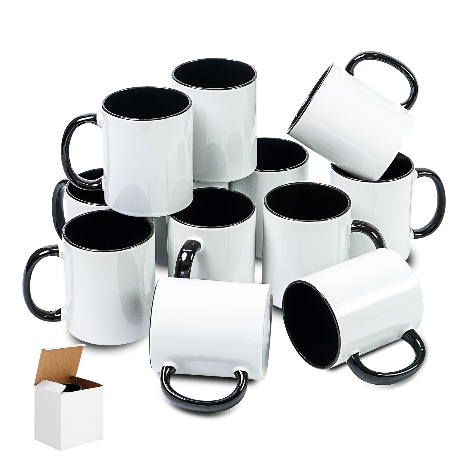 11oz Stoneware Sublimation Mug Blanks, in white gift box