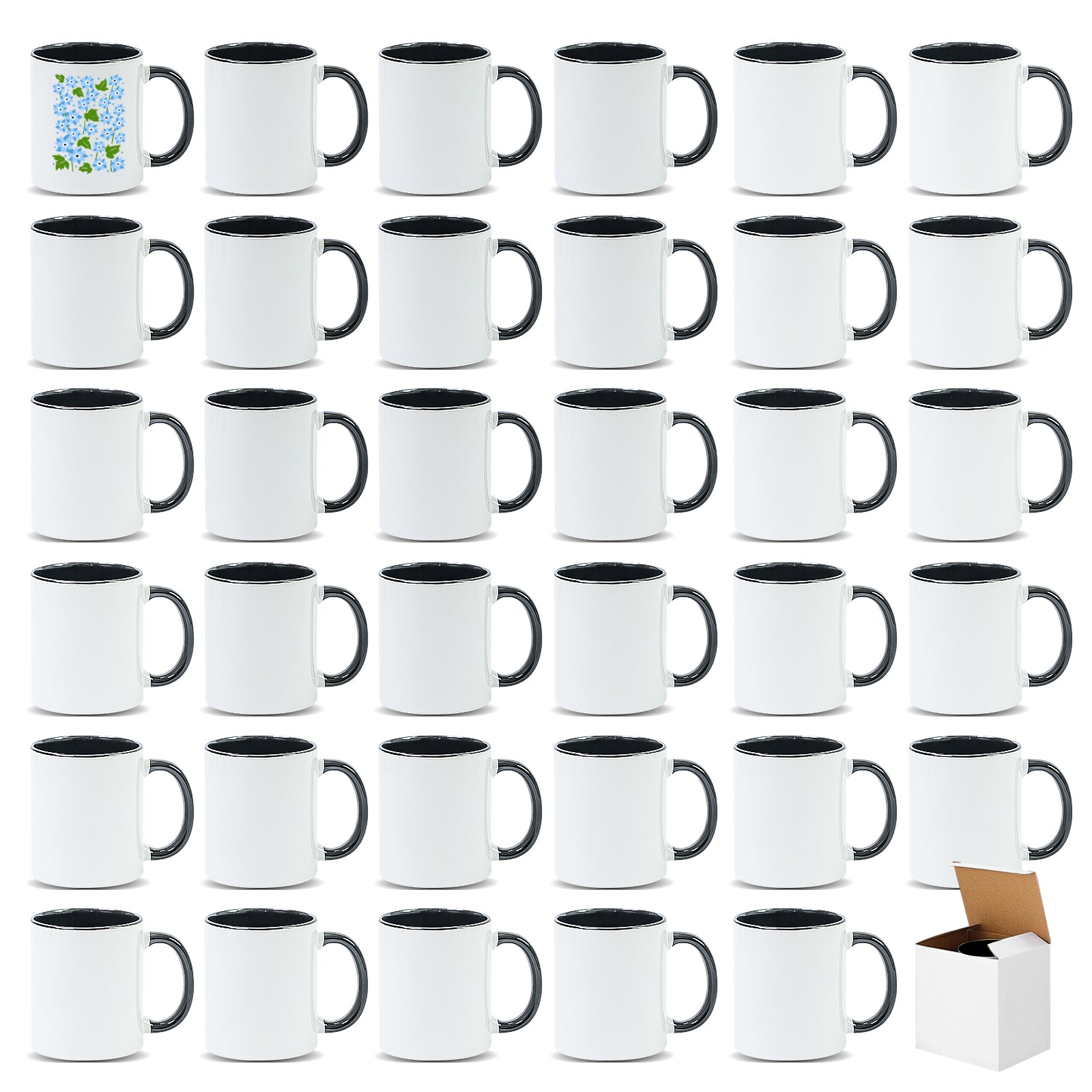 11oz Stoneware Sublimation Mug Blanks, in white gift box