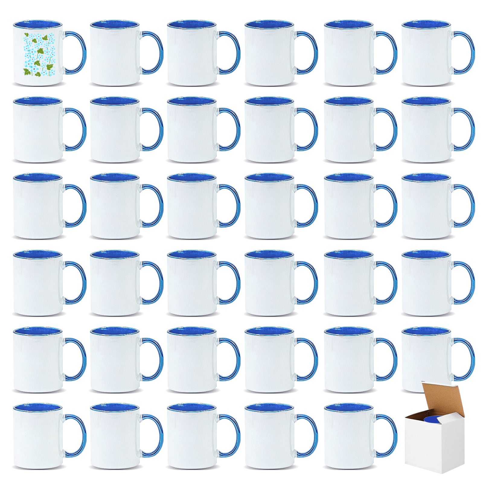11oz Stoneware Sublimation Mug Blanks, in white gift box