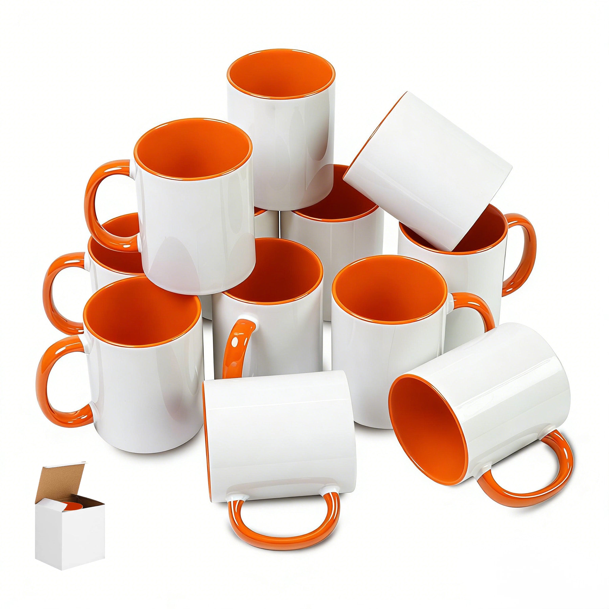 11oz Stoneware Sublimation Mug Blanks, in white gift box