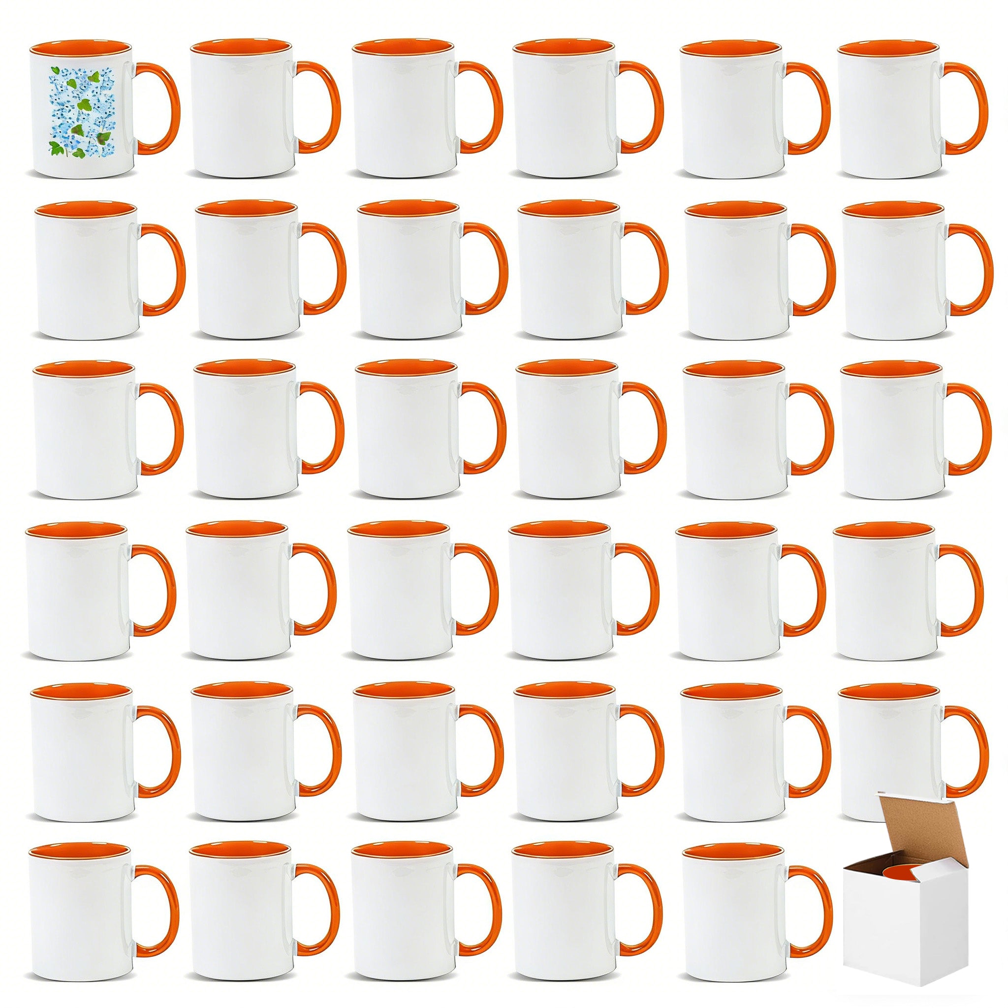 11oz Stoneware Sublimation Mug Blanks, in white gift box