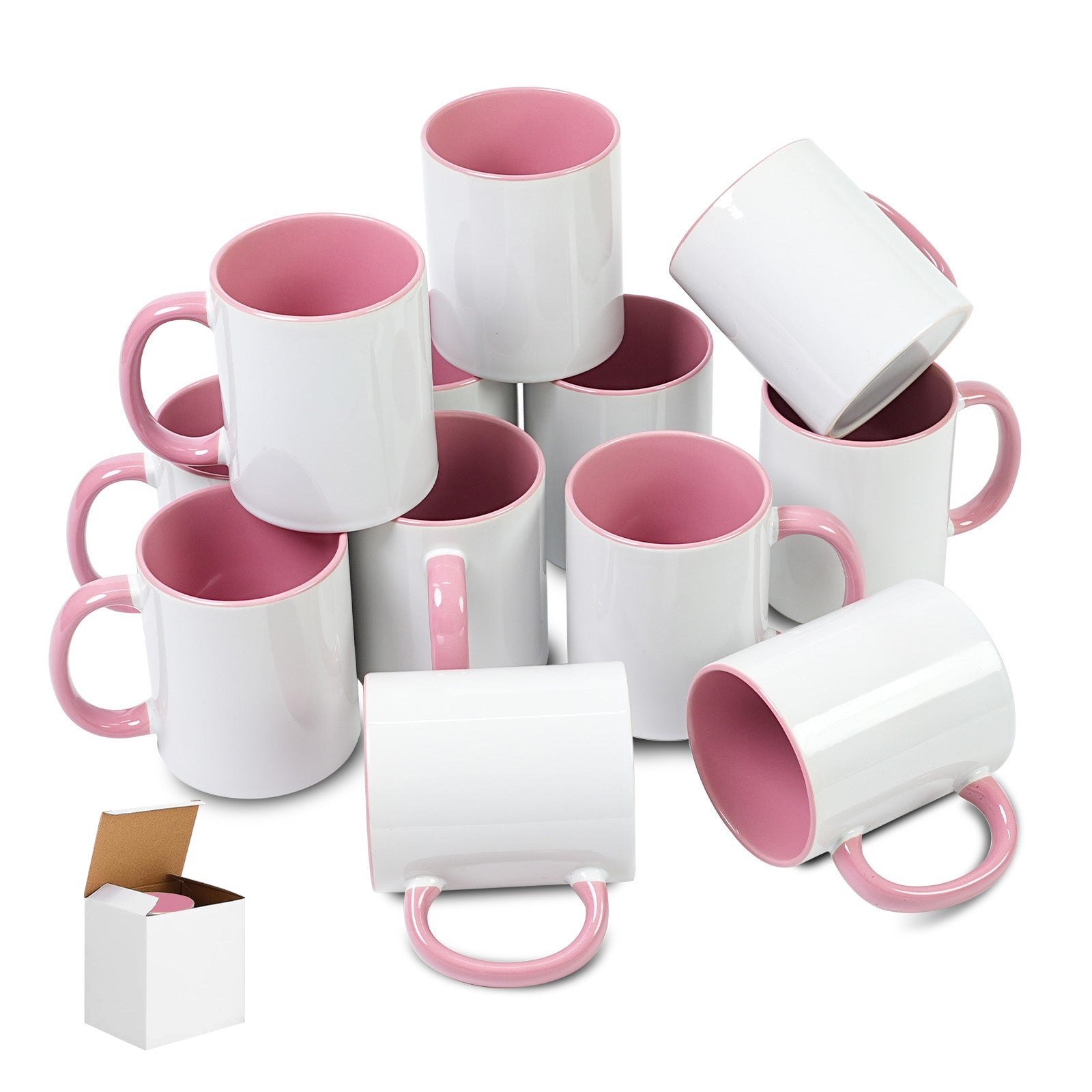 11oz Stoneware Sublimation Mug Blanks, in white gift box