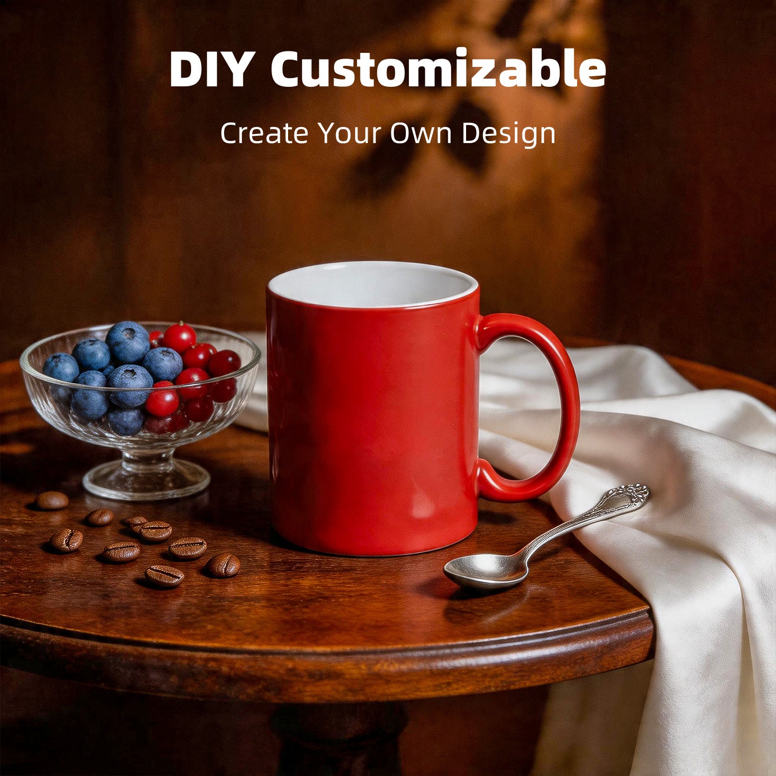 11oz Color Changing Sublimation Mug Blanks, in white gift box