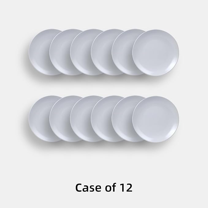 Commercial-Grade Stoneware Coupe Plates