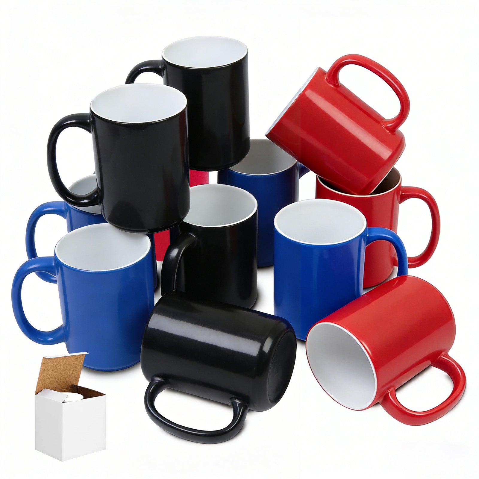 15oz Color-Changing Stoneware Sublimation Mug Blanks, in white gift box