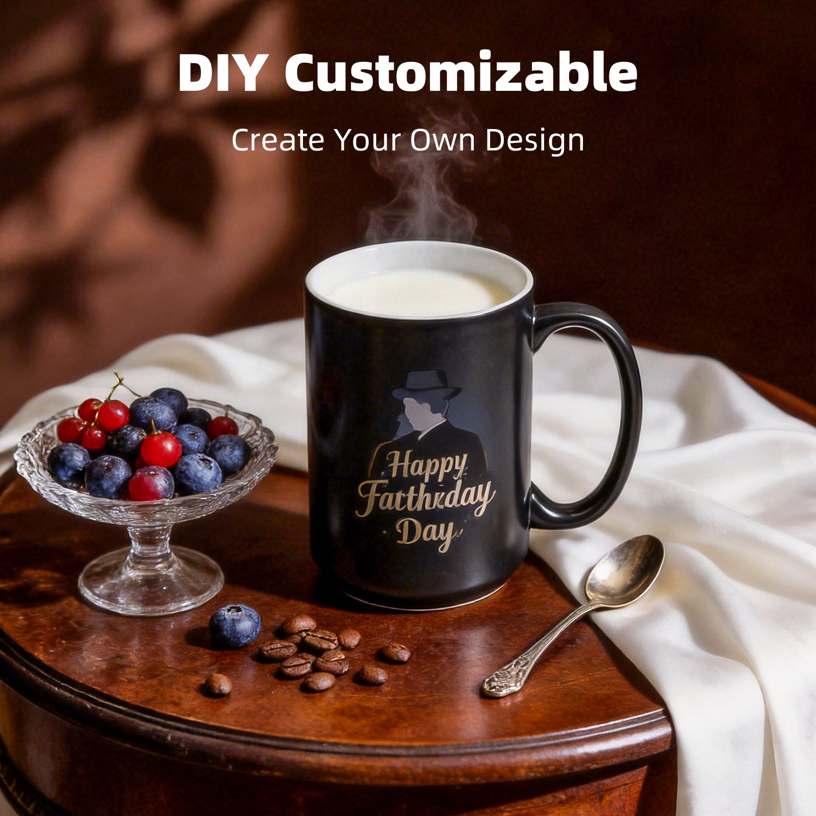 15oz Color-Changing Stoneware Sublimation Mug Blanks