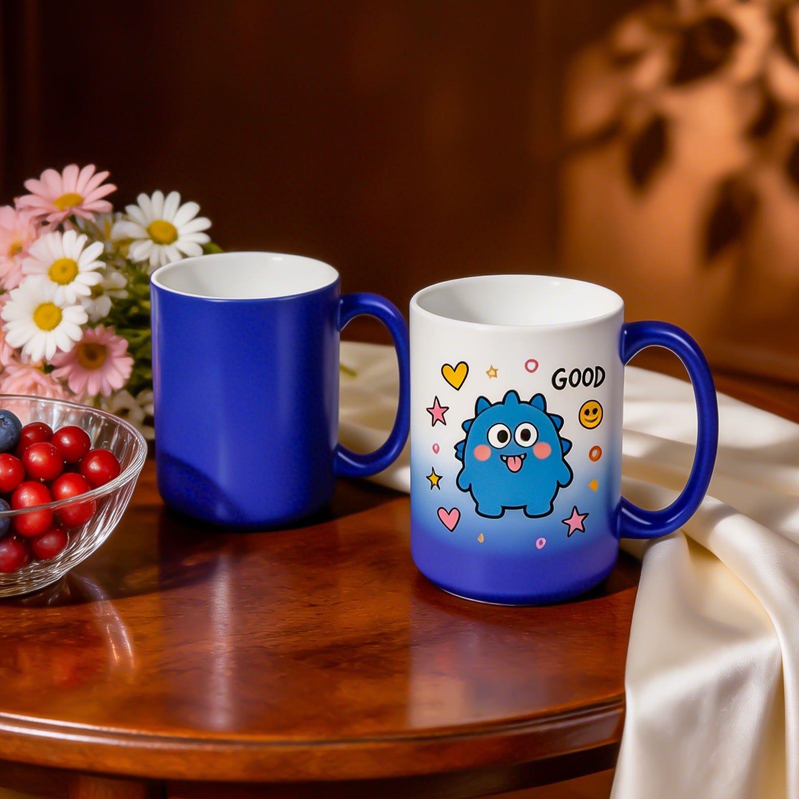 15oz Color-Changing Stoneware Sublimation Mug Blanks, in white gift box