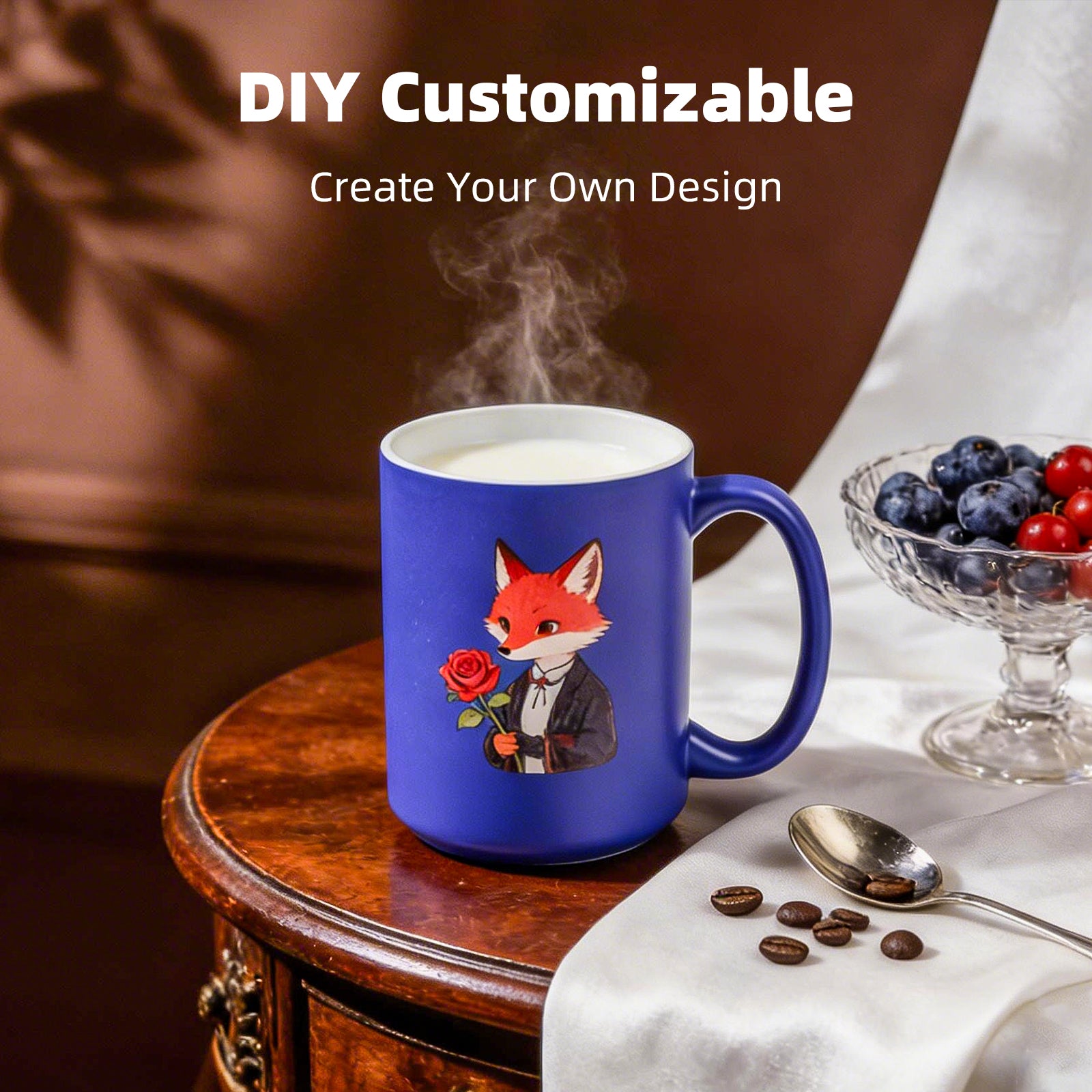 15oz Color-Changing Stoneware Sublimation Mug Blanks