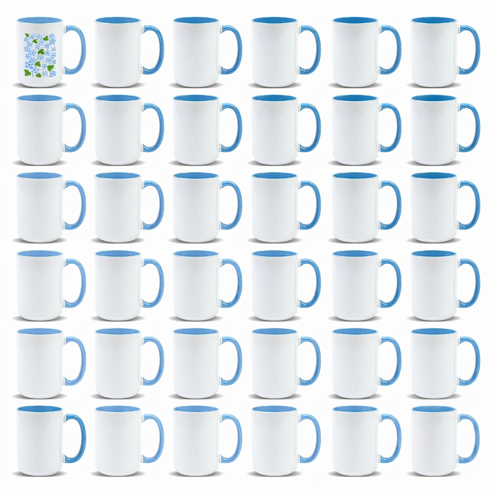 15oz Stoneware Sublimation Mug Blanks, in white gift box