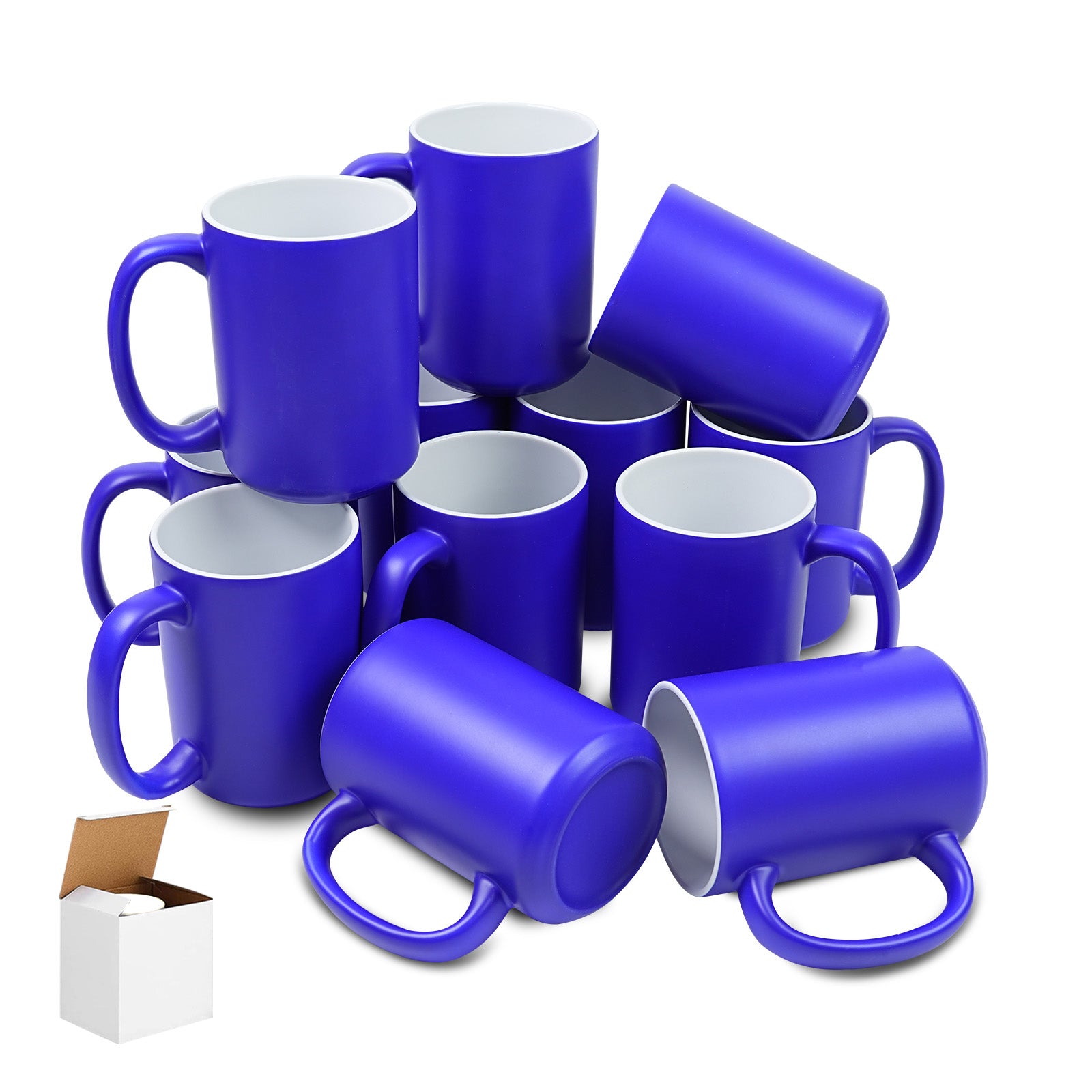 15oz Color-Changing Stoneware Sublimation Mug Blanks, in white gift box