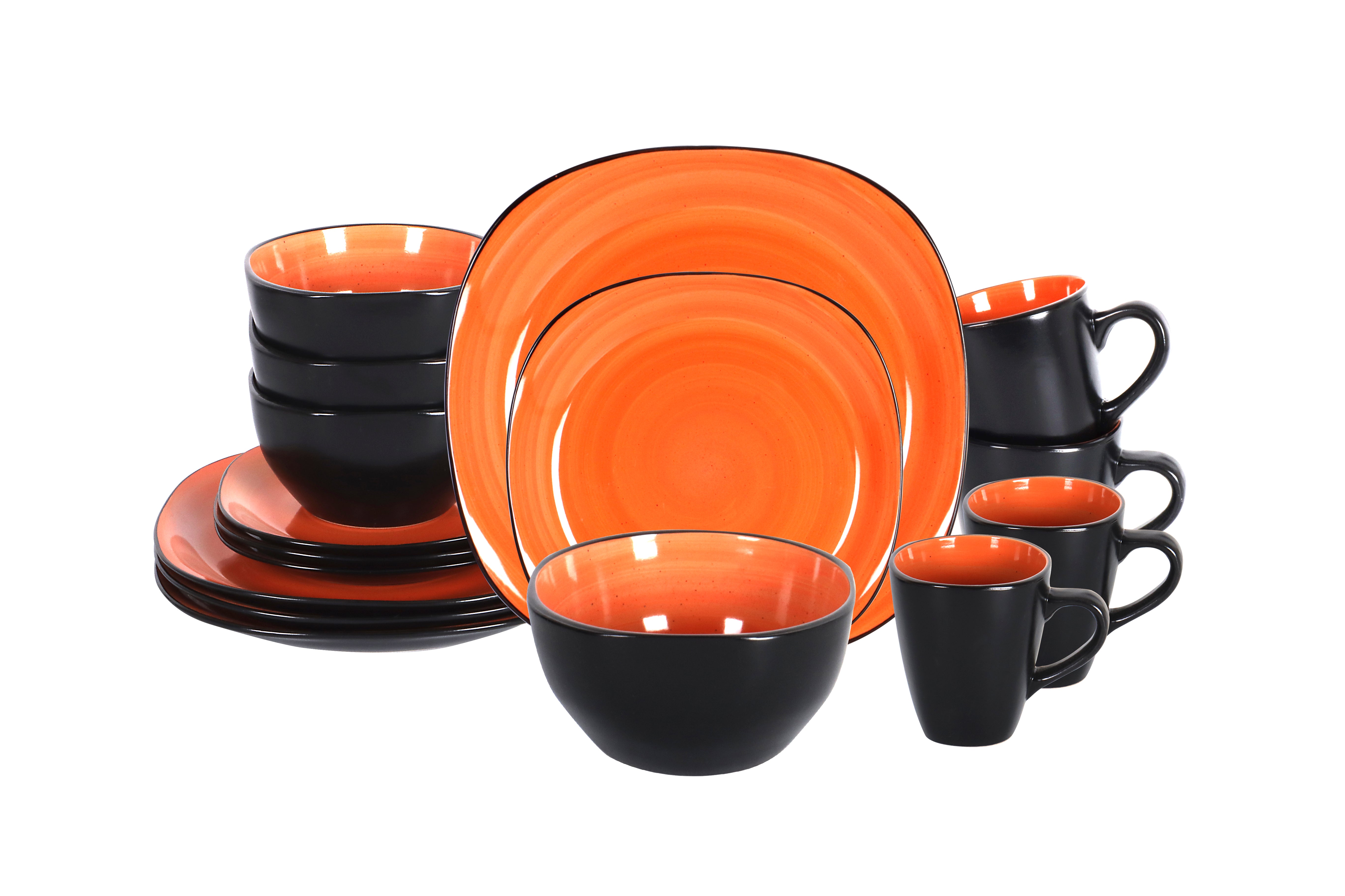 Stoneware Square Dinnerware Set