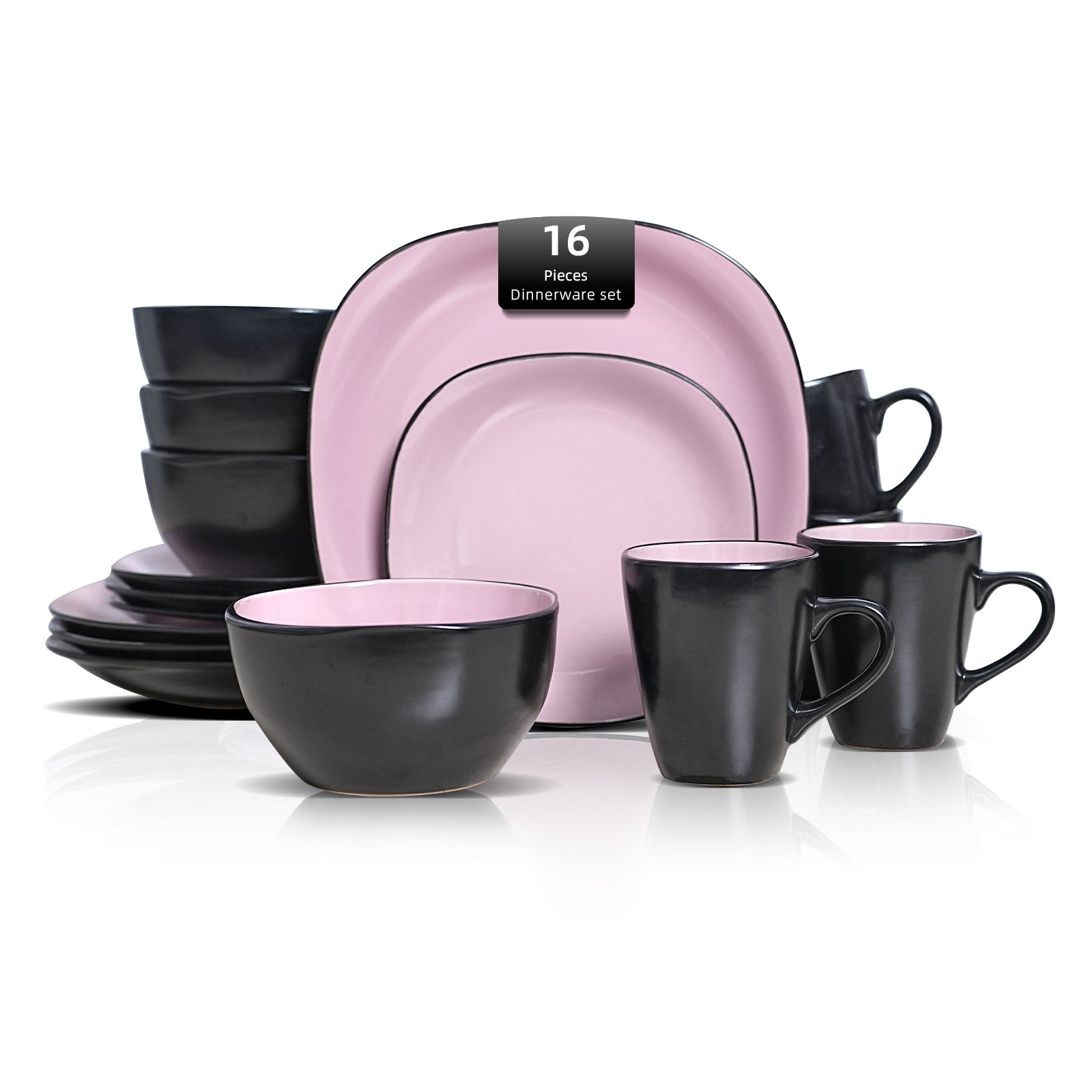 Stoneware Square Dinnerware Set