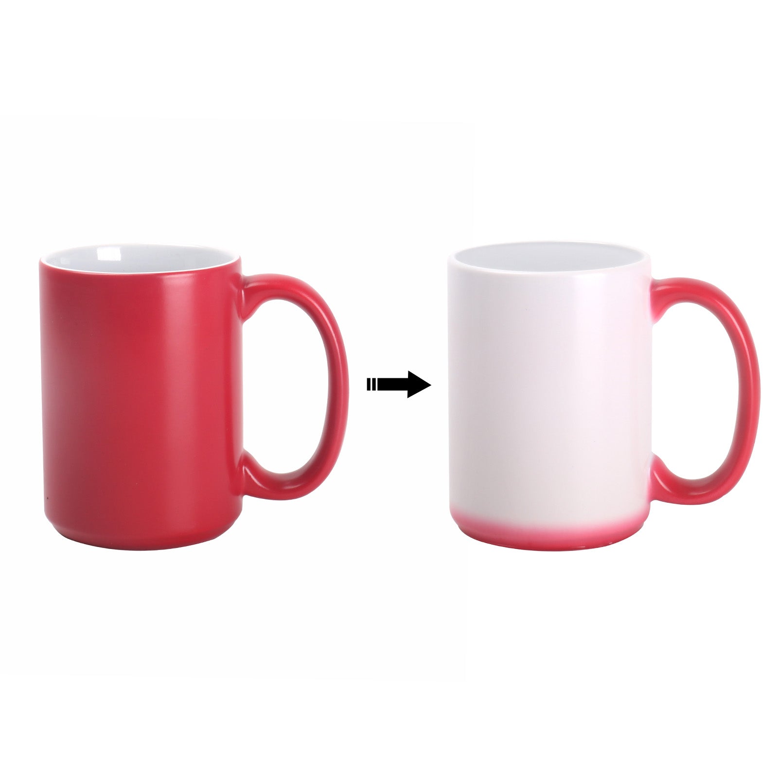 Color-Changing 15oz Stoneware Sulimation Mugs