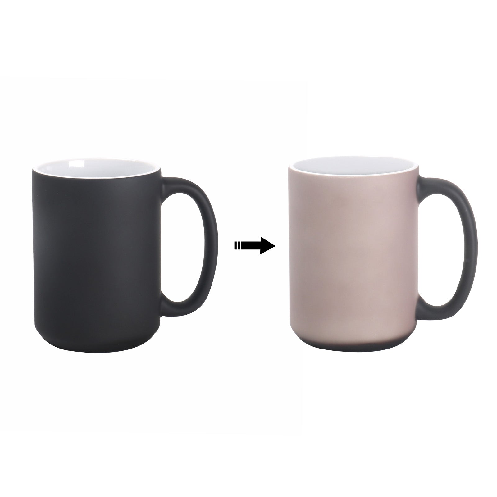 Color-Changing 15oz Stoneware Sulimation Mugs