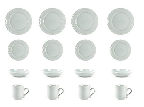 Pearl Dots Stoneware Dinnerware Set