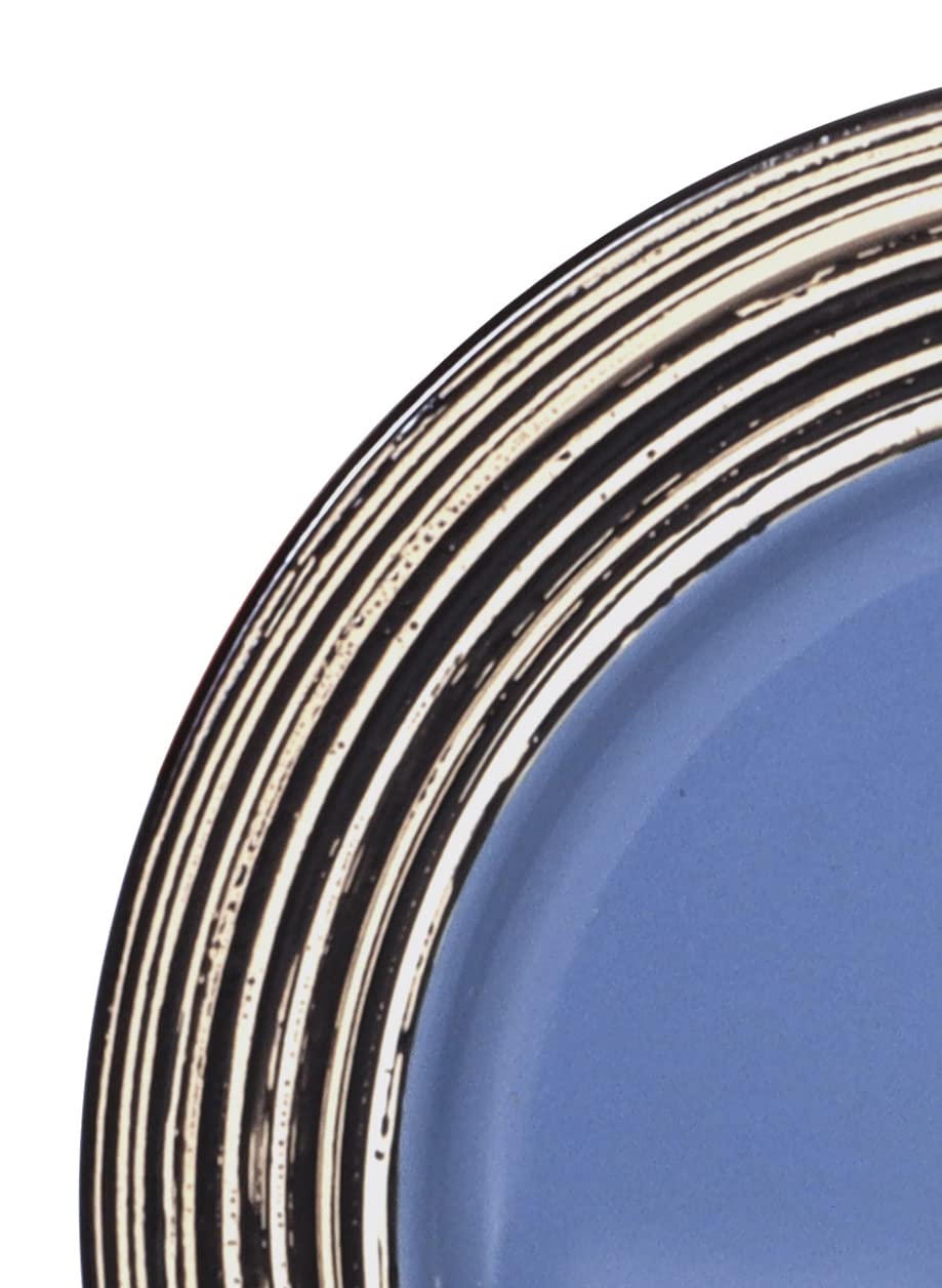 Stoneware Handcrafted Tree Bark Effected Glaze Dinnerware Set