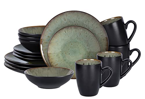 Stoneware Dinner Set Reactive Glaze