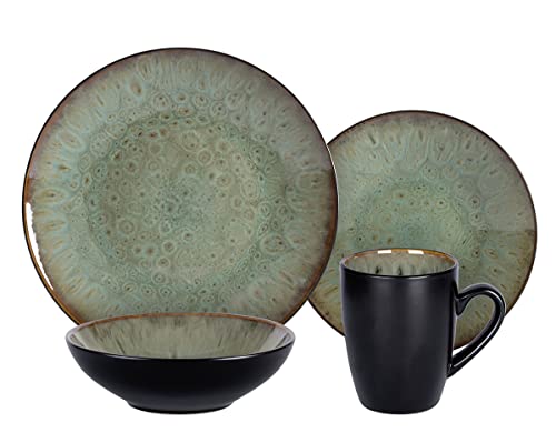 Stoneware Dinner Set Reactive Glaze