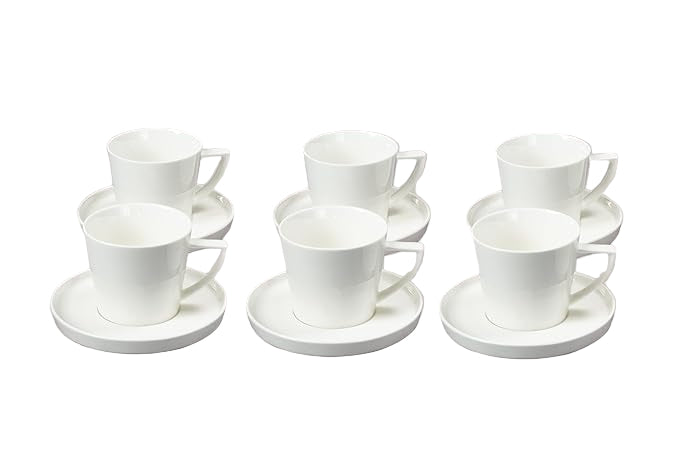 Bone China Nordic Cone-Shape 12pcs Coffee Set