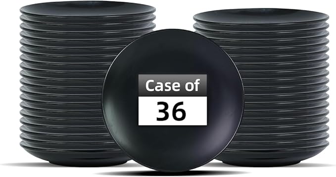 Commercial-Grade Stoneware Coupe Plates