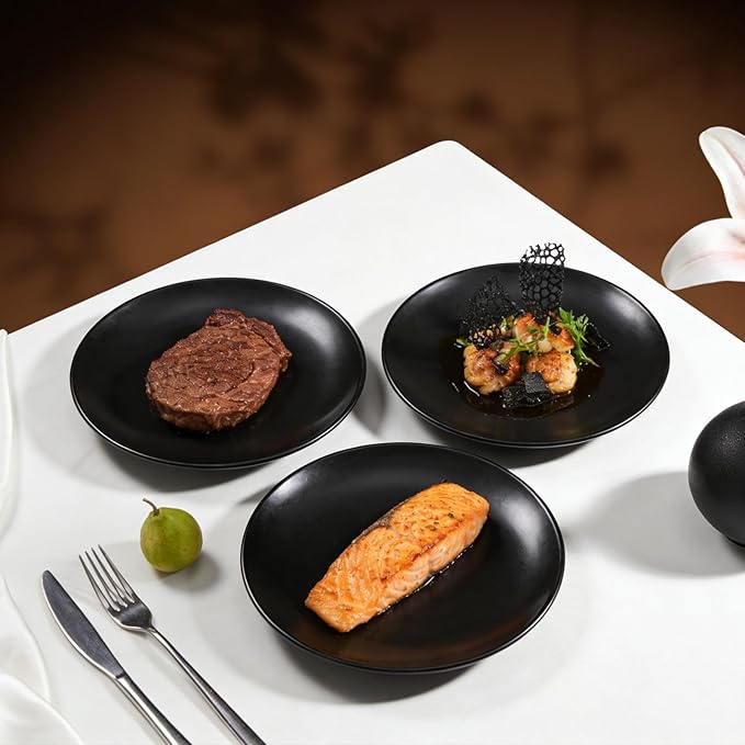 Commercial-Grade Stoneware Coupe Plates