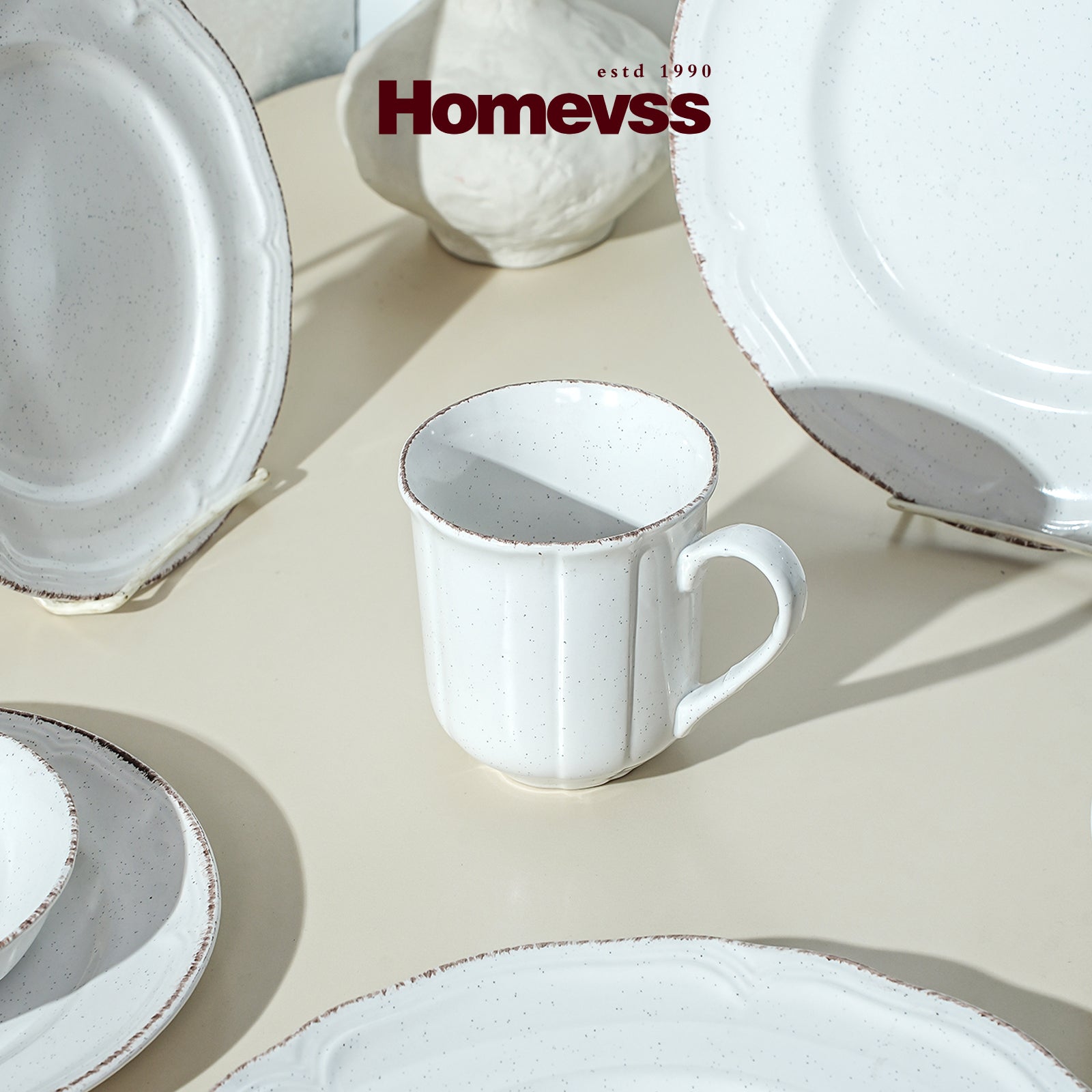 French Countryside Stoneware Dinnerware Set,HW