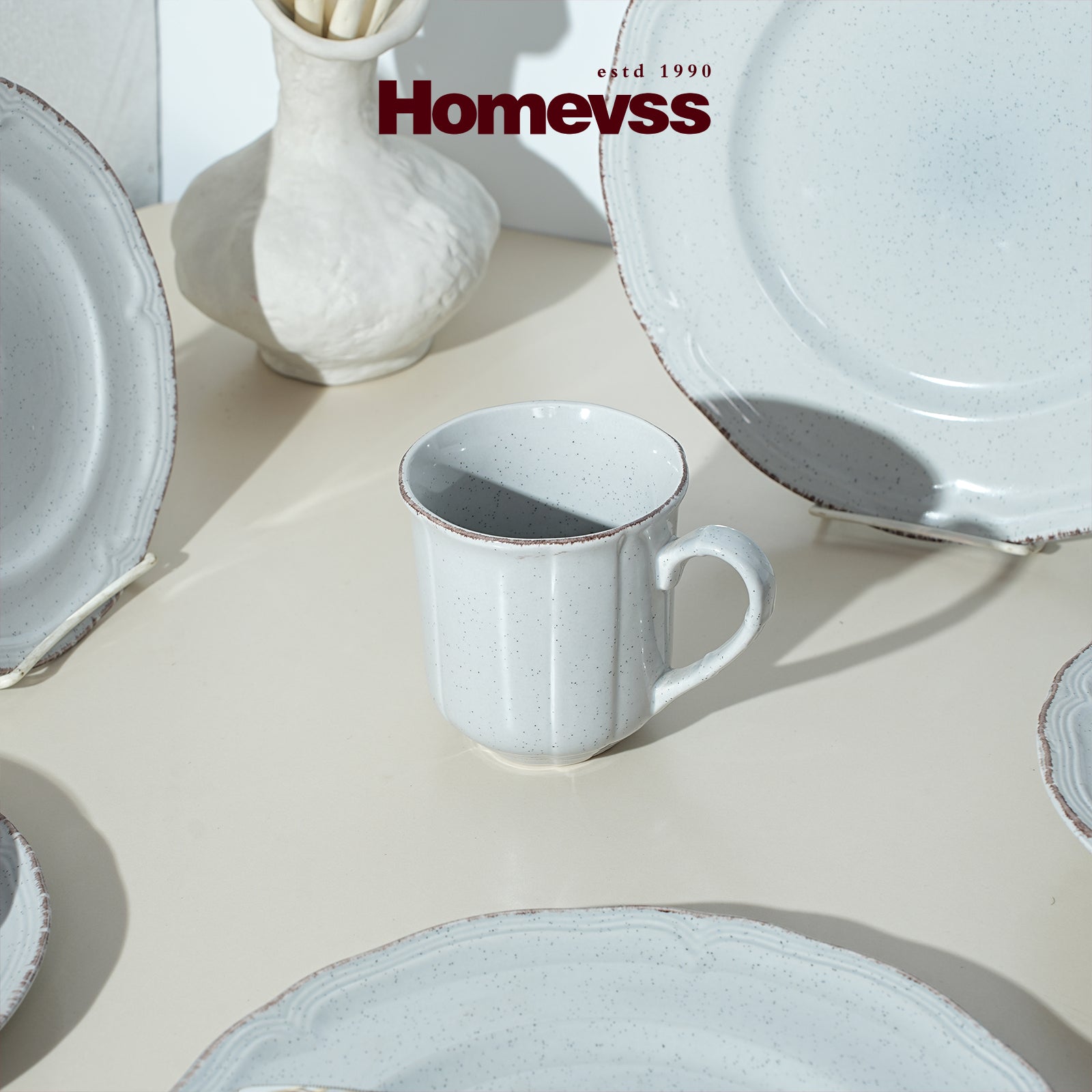 French Countryside Stoneware Dinnerware Set,HW