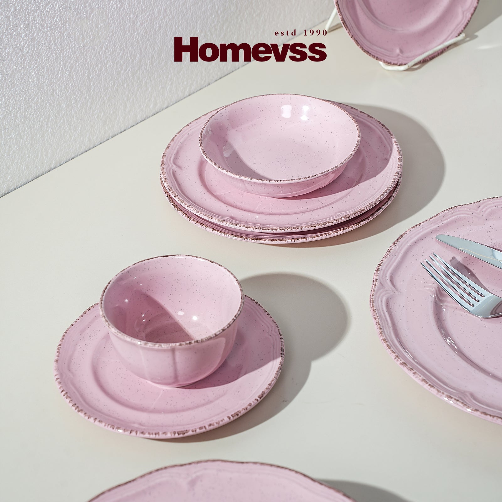 French Countryside Stoneware Dinnerware Set,HW