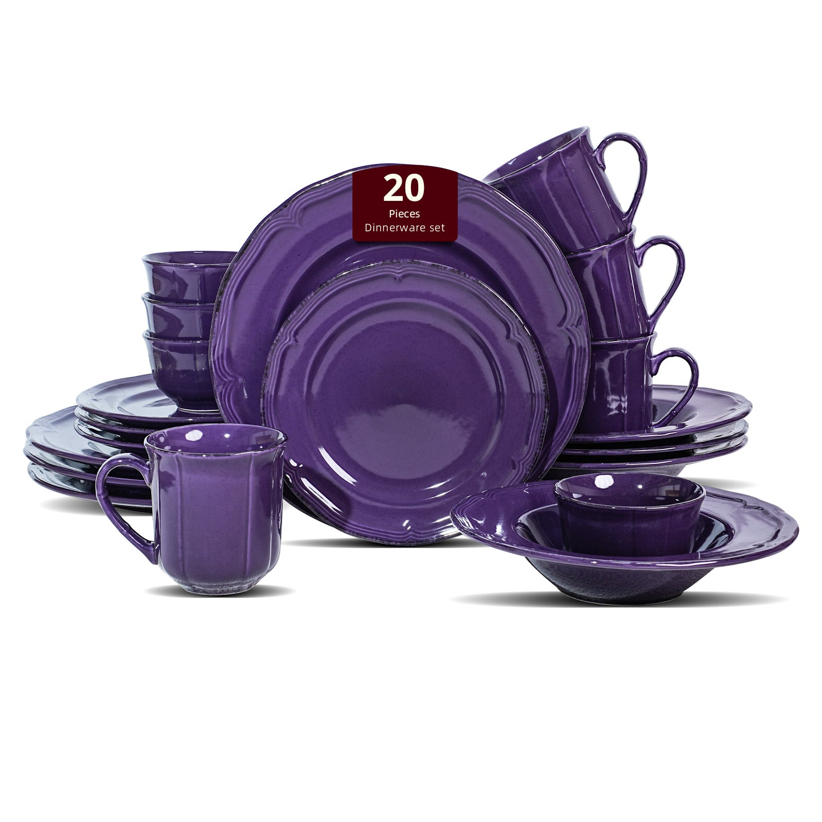 French Countryside Stoneware Dinnerware Set,HW