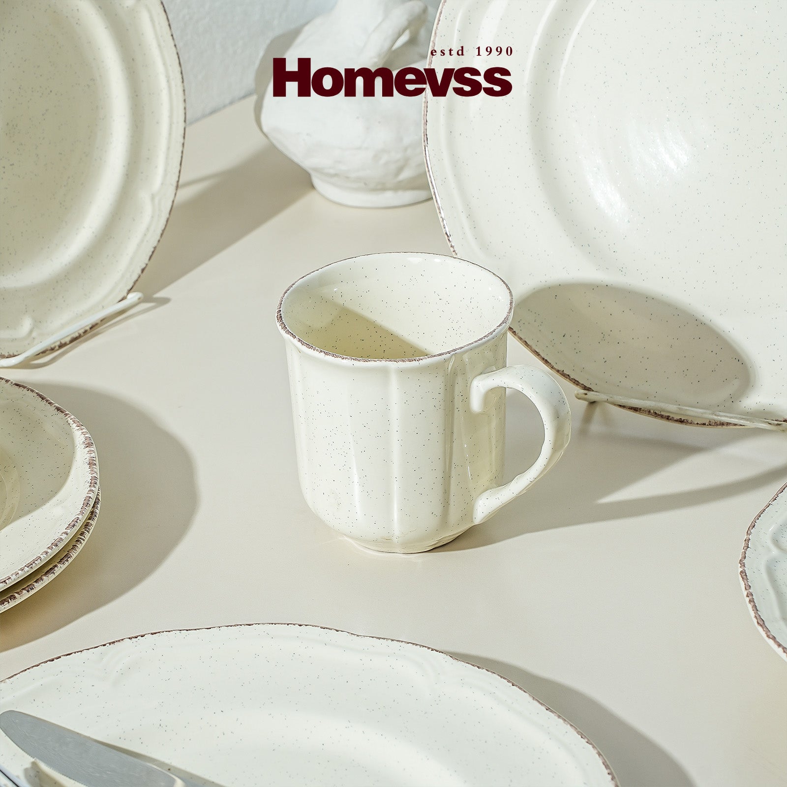 French Countryside Stoneware Dinnerware Set,HW