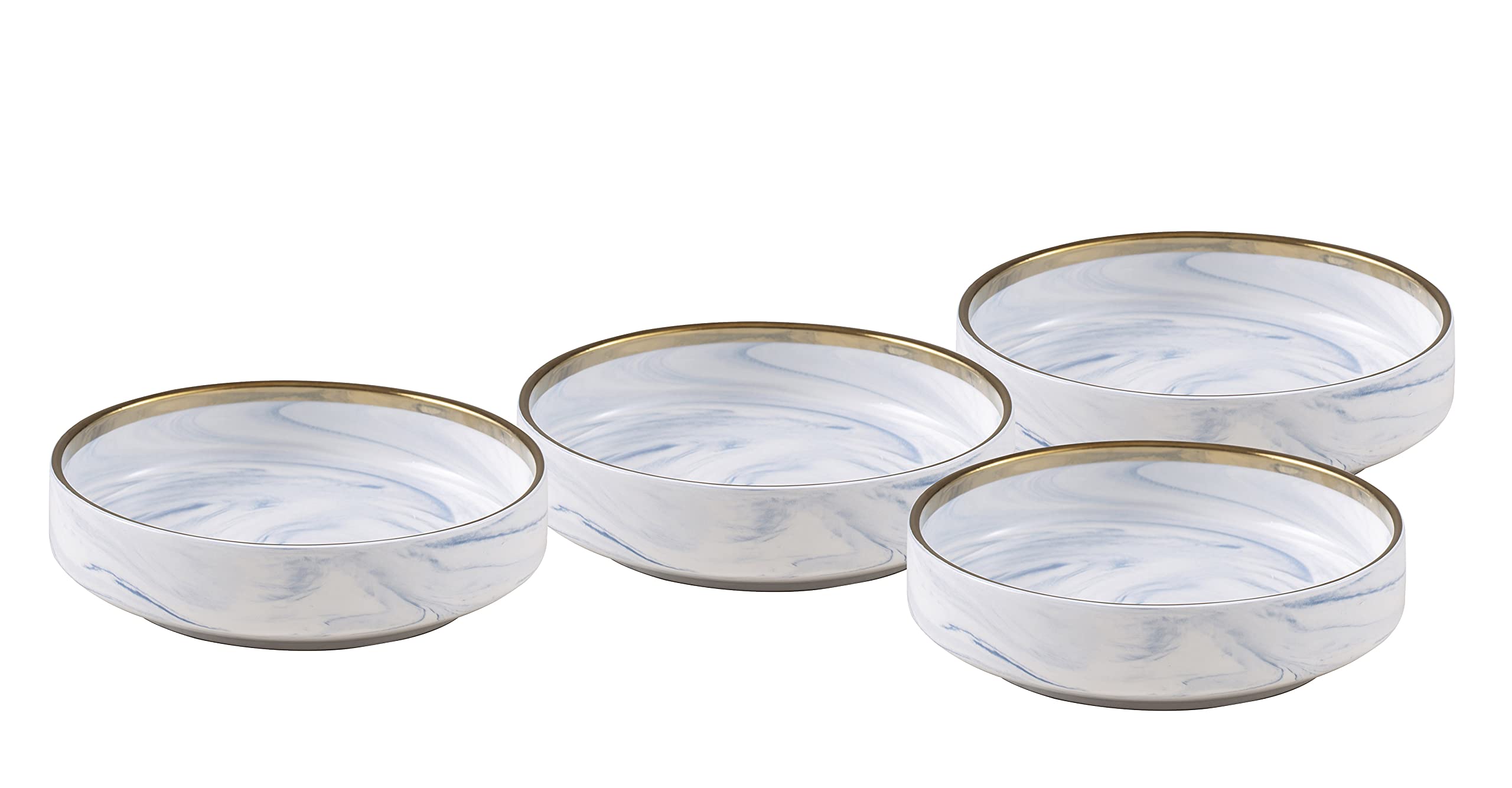 Fine China Artisan Marbled 20pc Dinner Set, varations with golden line