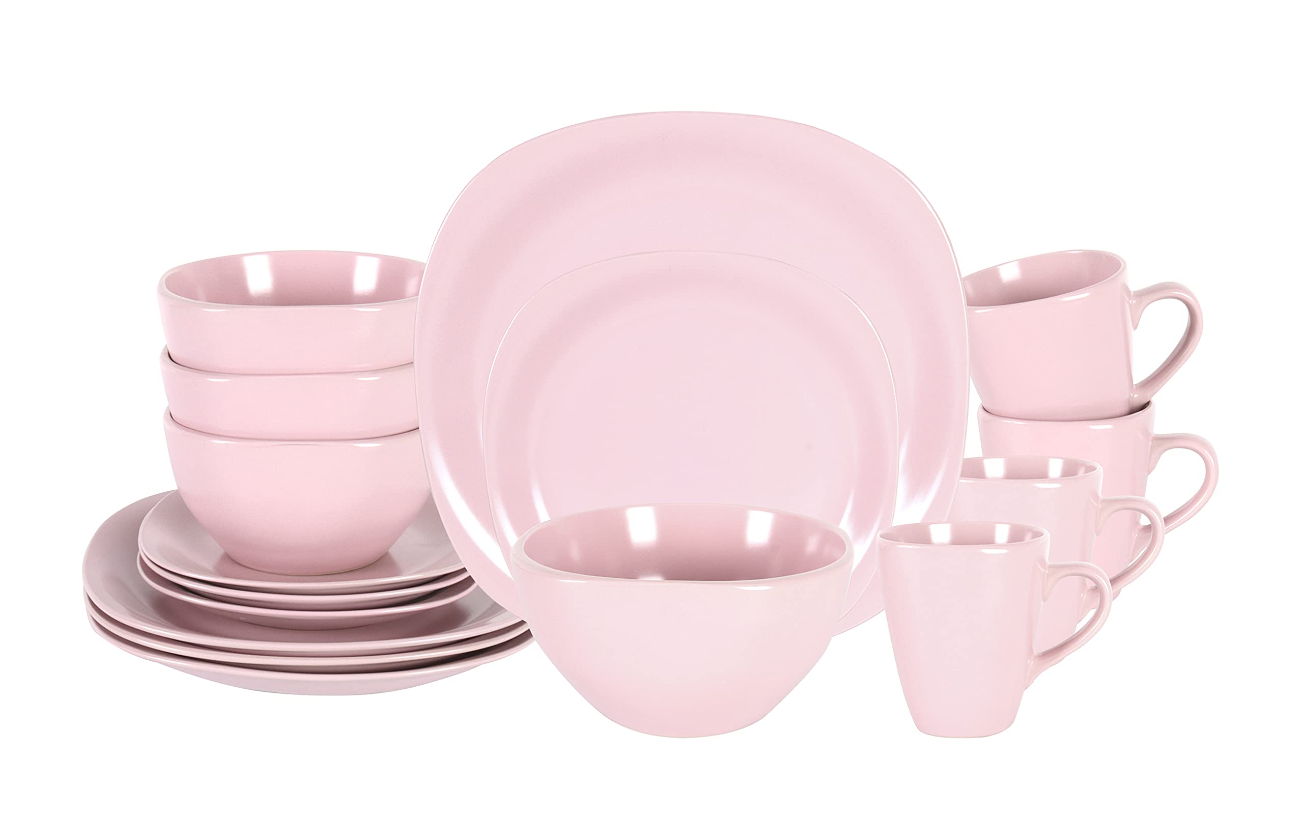 Stoneware Square 16pc Dinnerware Set