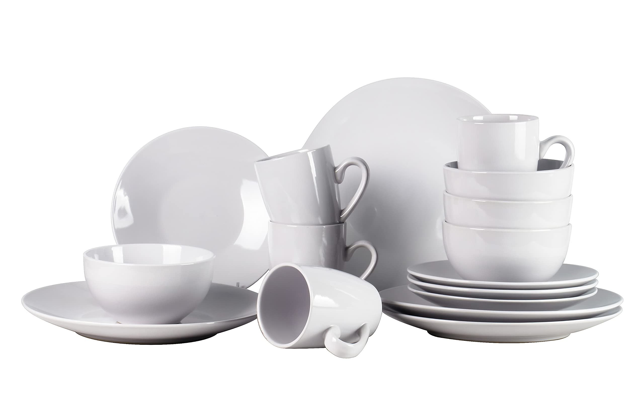 Color Wave Stoneware 16pc Dinnerware Set, Honey Comb