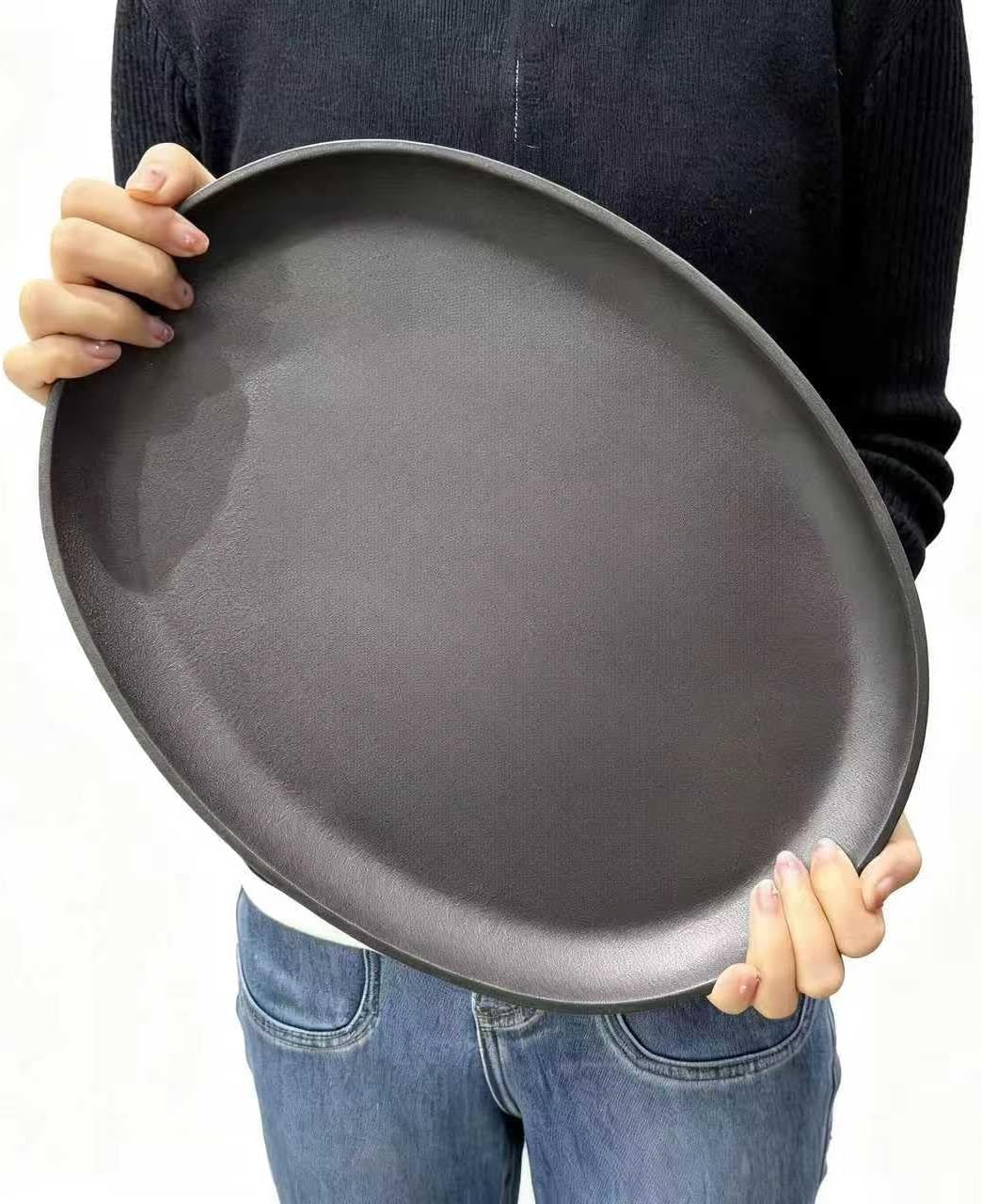 Pre-Seasoned Cast Iron Sizzler Oval