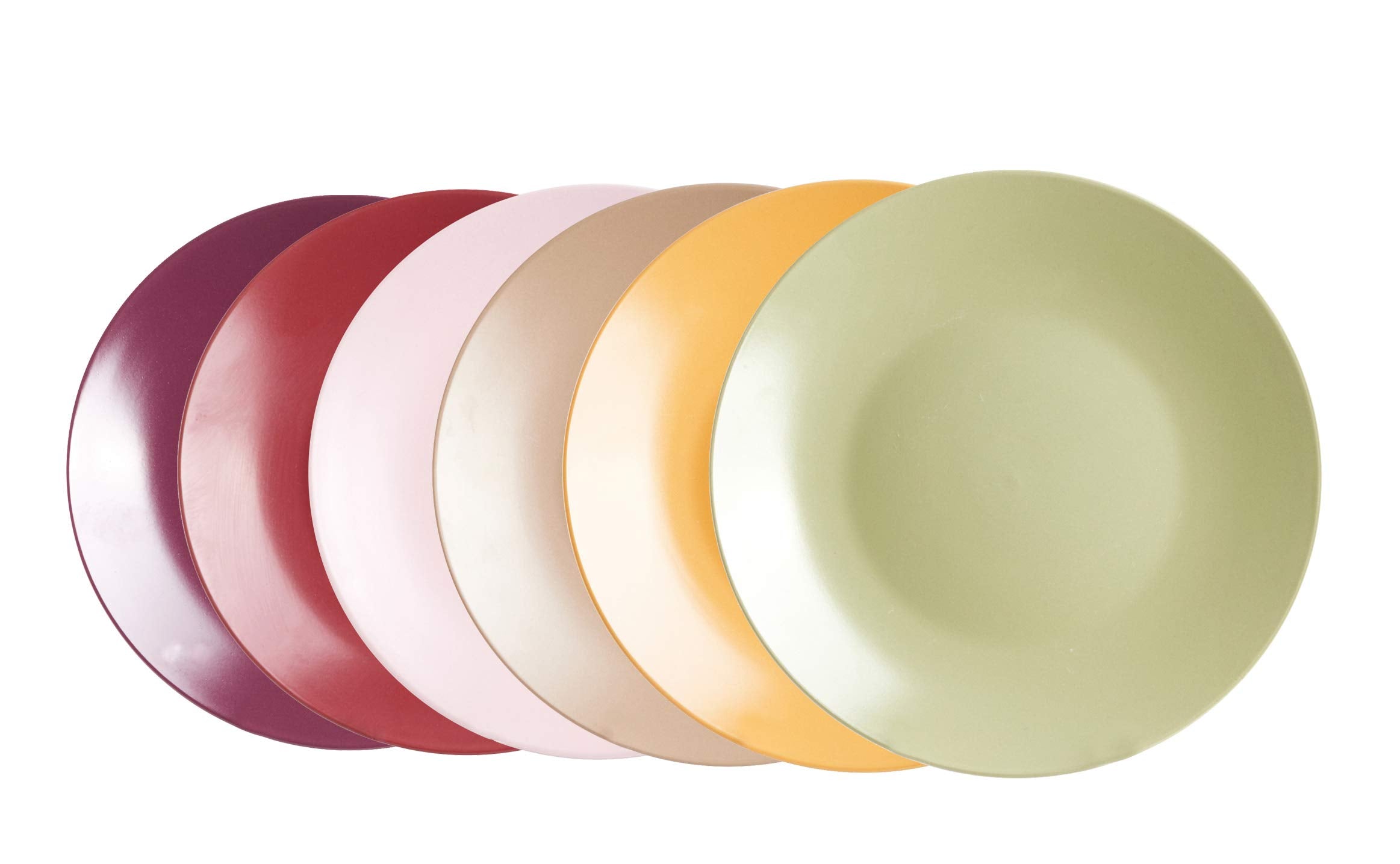 Colors Life 16 Dinnerware Set，Outside Shinny Black + Inside Matte Finished Color