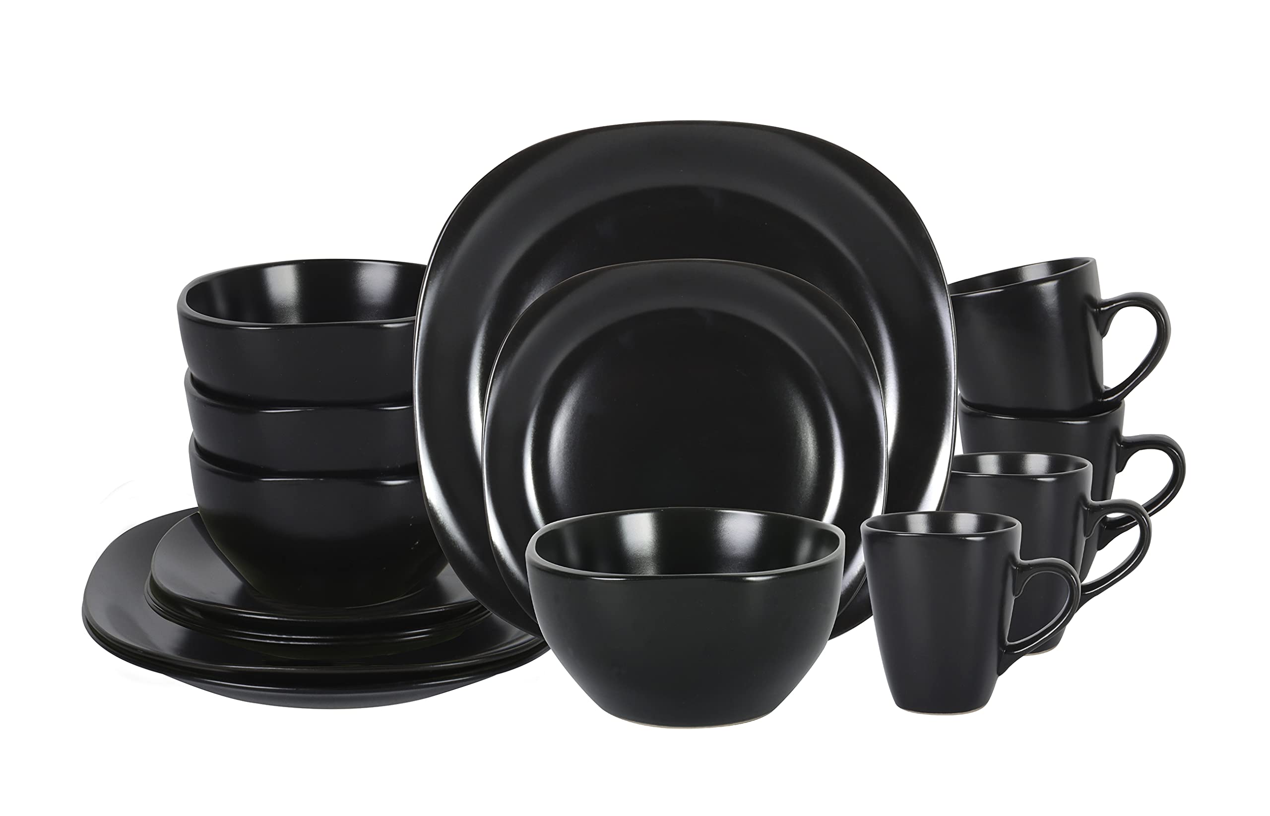 Stoneware Square 16pc Dinnerware Set