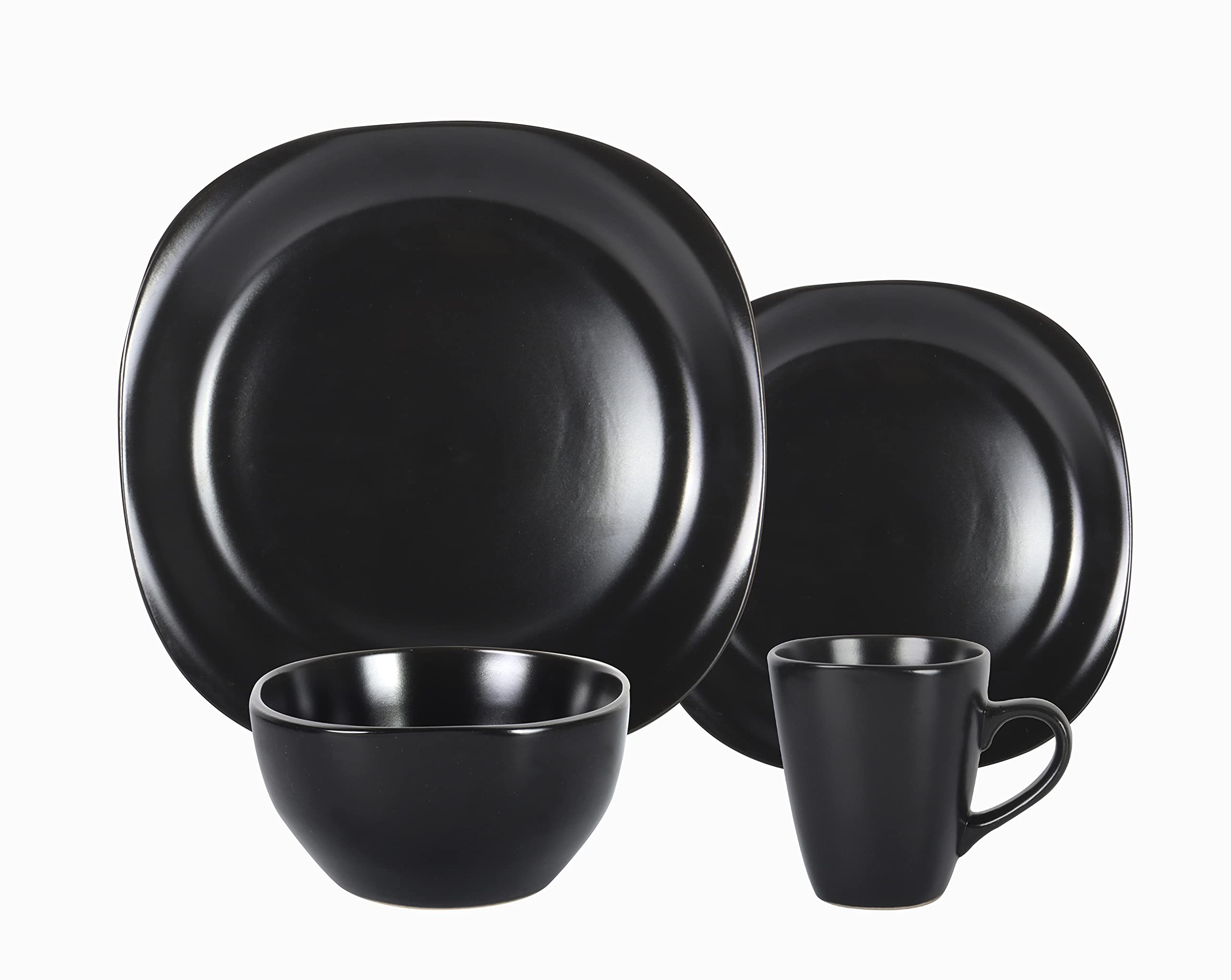 Stoneware Square 16pc Dinnerware Set