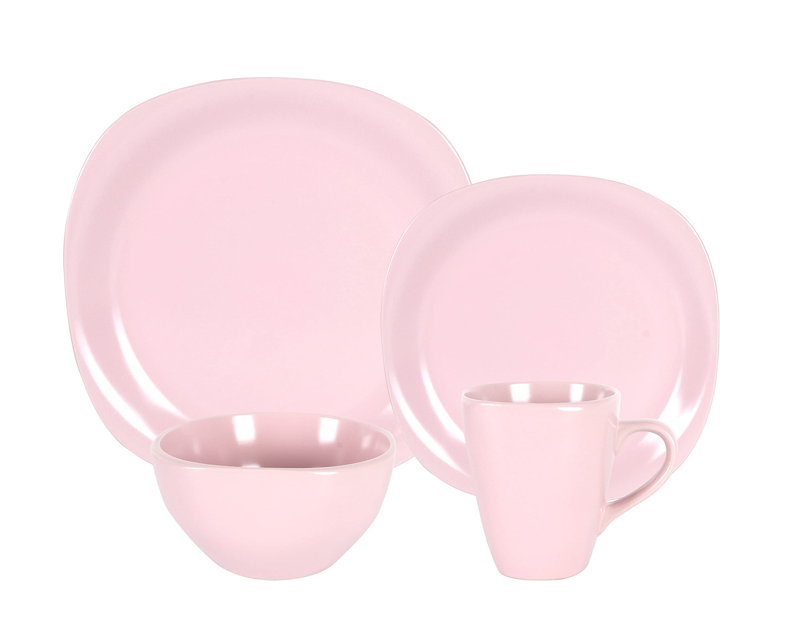 Stoneware Square 16pc Dinnerware Set