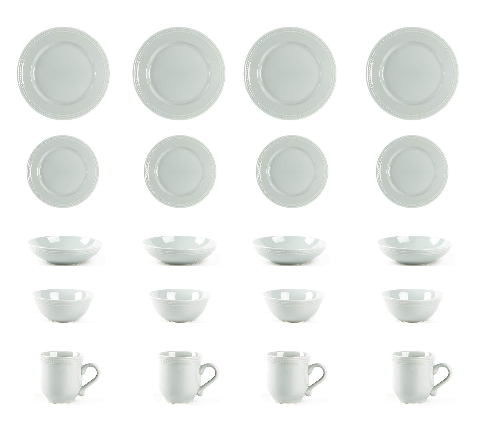 Pearl Dots Stoneware Dinnerware Set