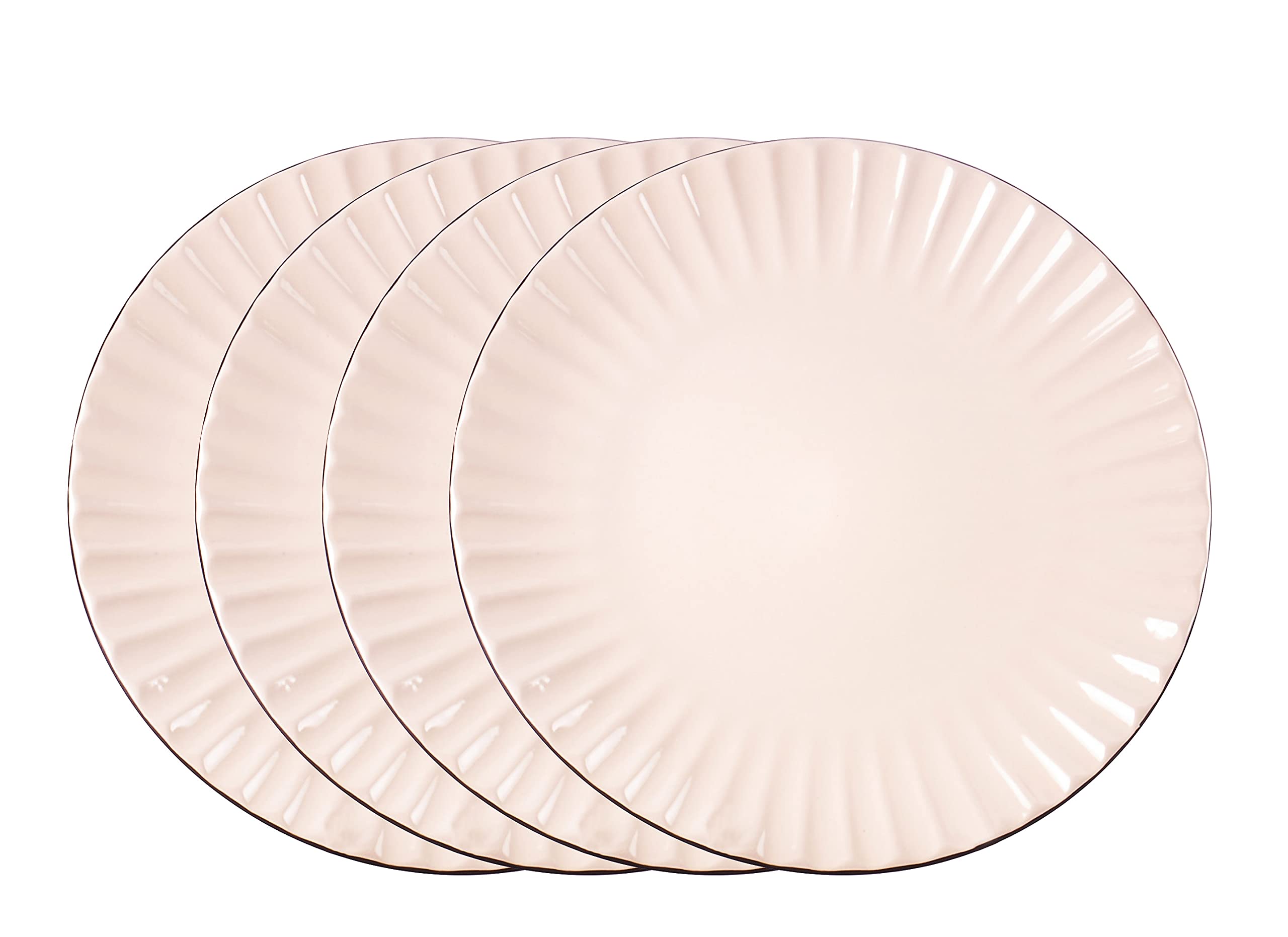 Osita Strip Stoneware 20pc Dinnerware Set, Pink