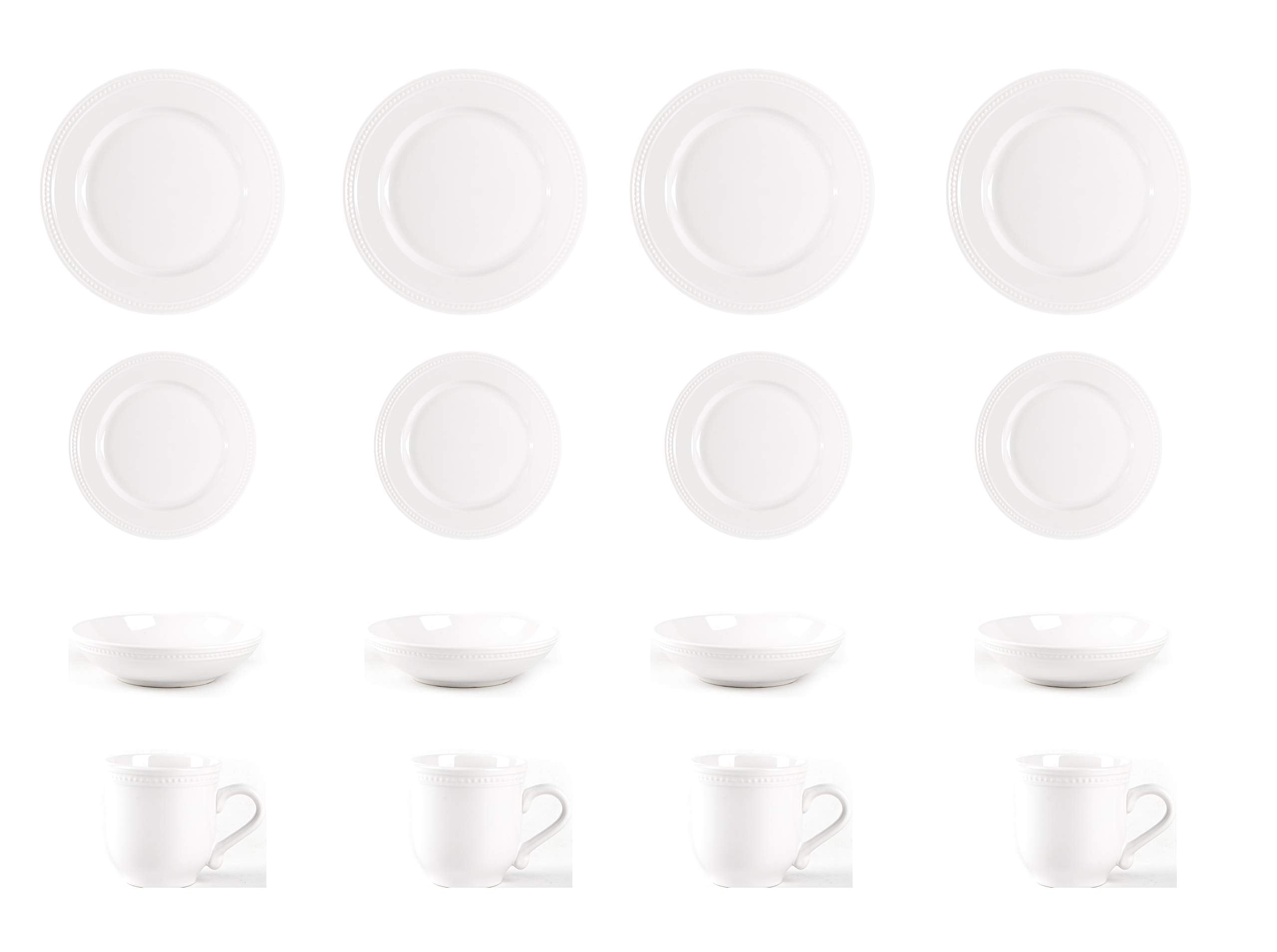 Pearl Dots Stoneware Dinnerware Set