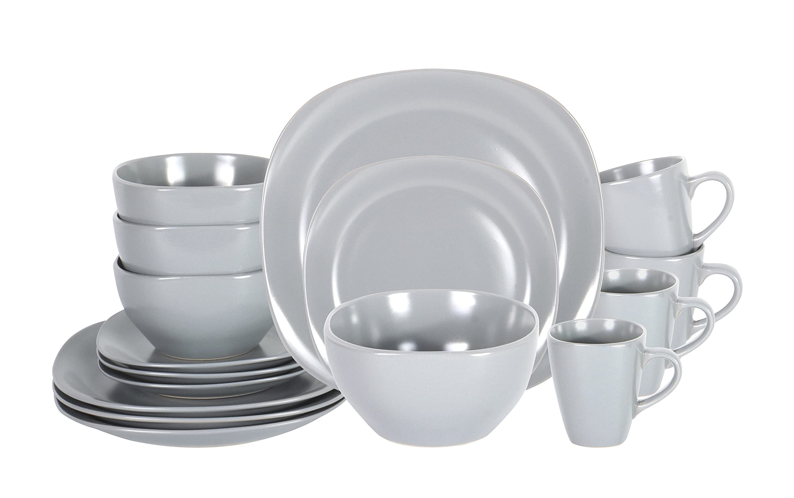 Stoneware Square 16pc Dinnerware Set