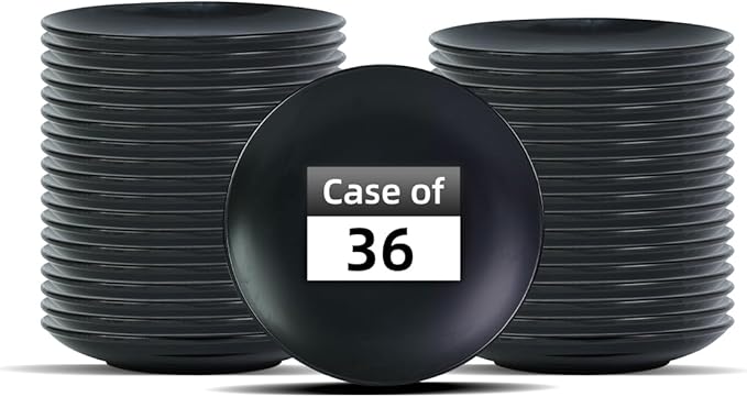 Commercial-Grade Stoneware Coupe Plates