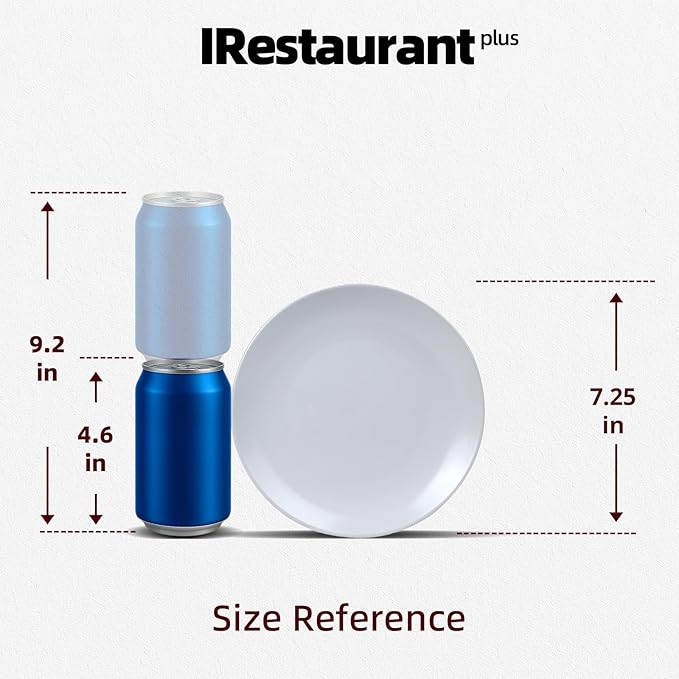 Commercial-Grade Stoneware Coupe Plates